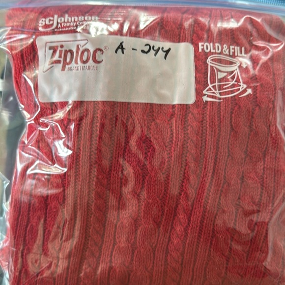 Jeanne Pierre Women’s 100% Cotton Cable Knit Turtleneck Red Sweater Small‎ EUC - Picture 7 of 7